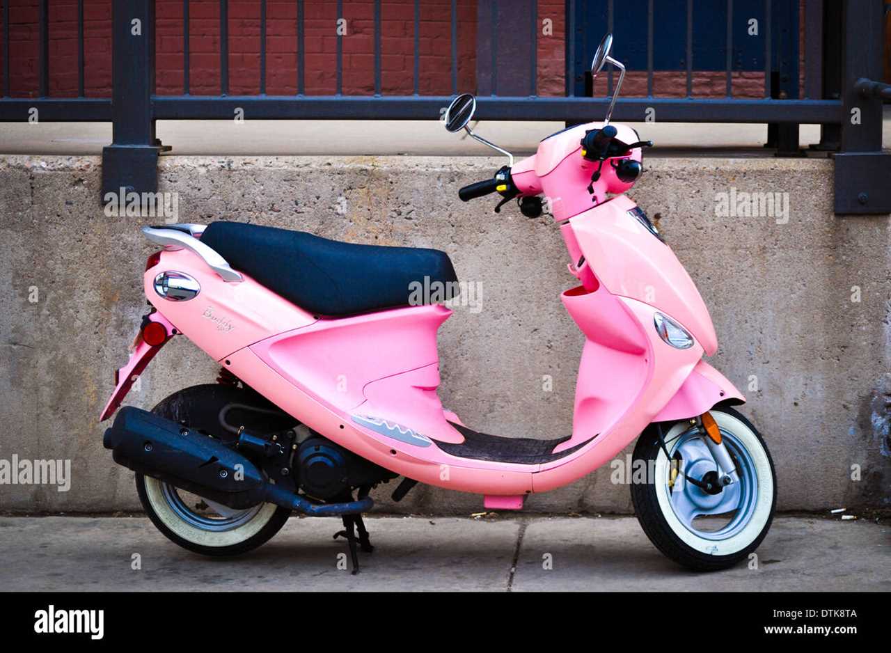 Unleash Your Feminine Side with the Pink Moped 50cc