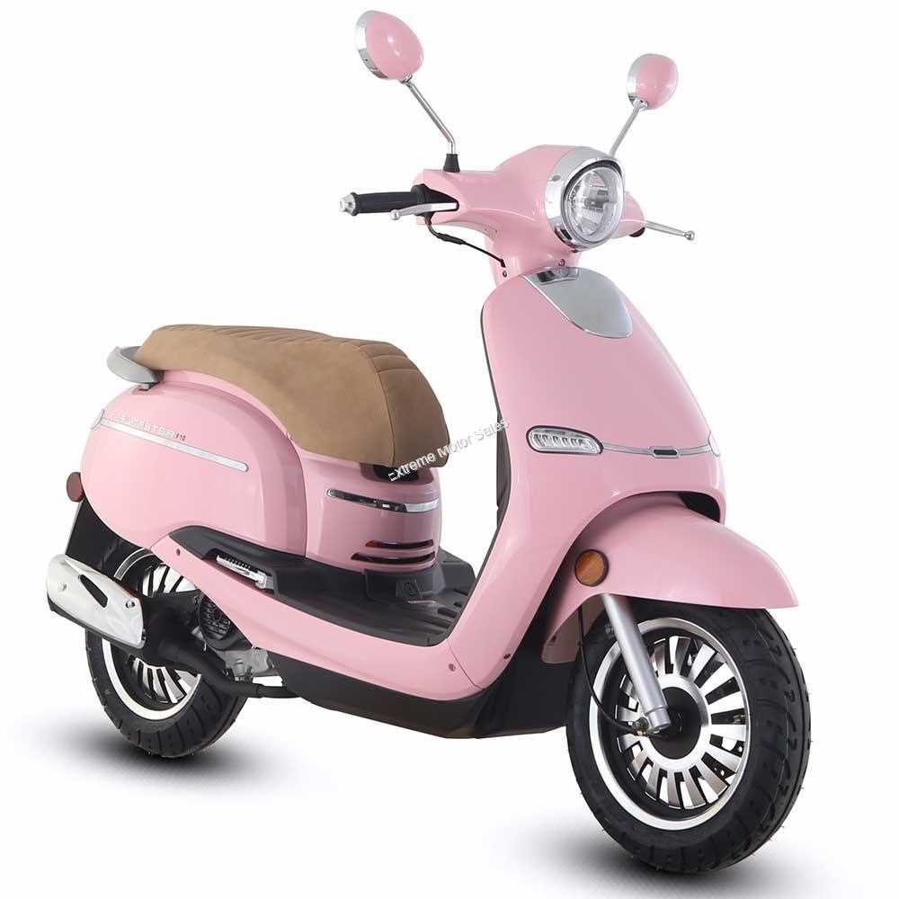 Stay on the Cutting Edge with the Pink Moped 50cc